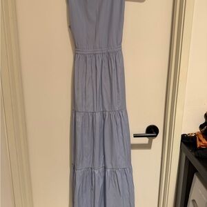 Mango Light Blue Maxi Dress